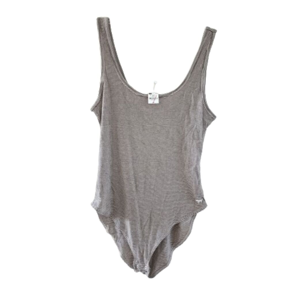 Pink Victoria's Secret VS Bodysuit Snap Dog NWT